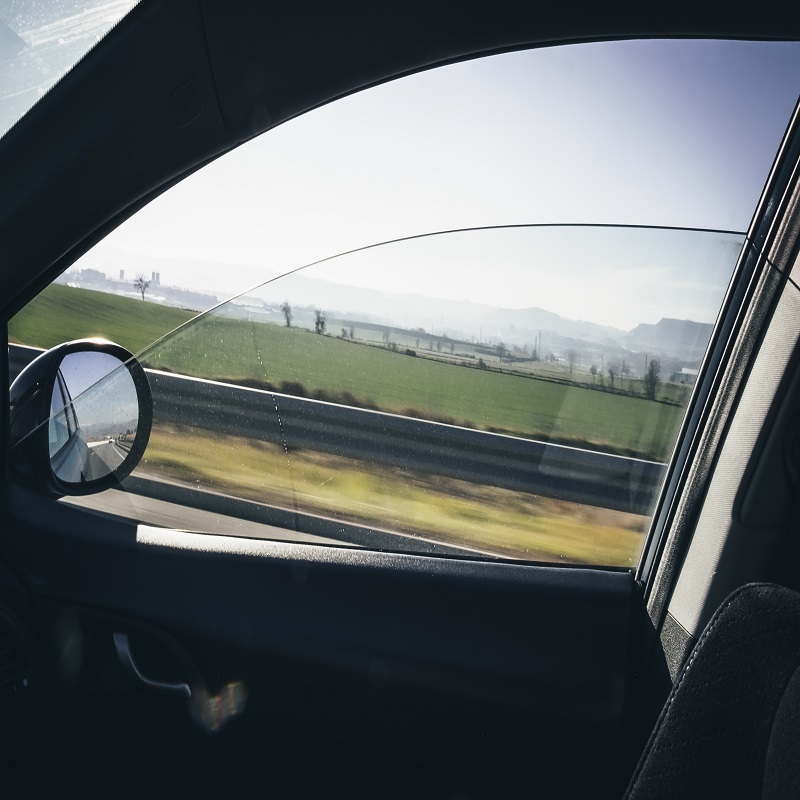 car window stuck down