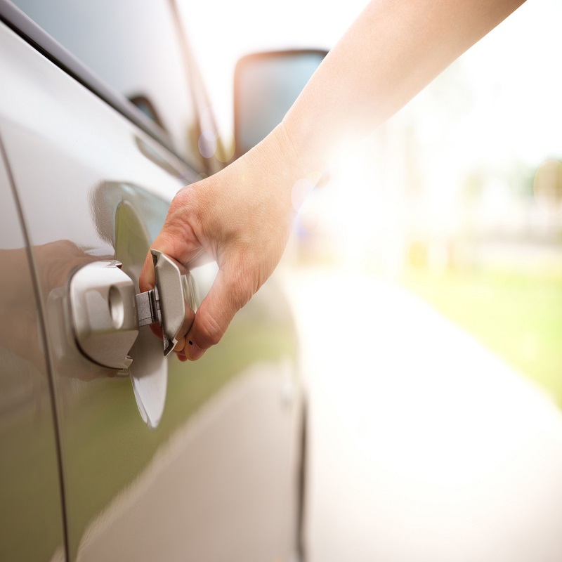 unlock a car door without a key