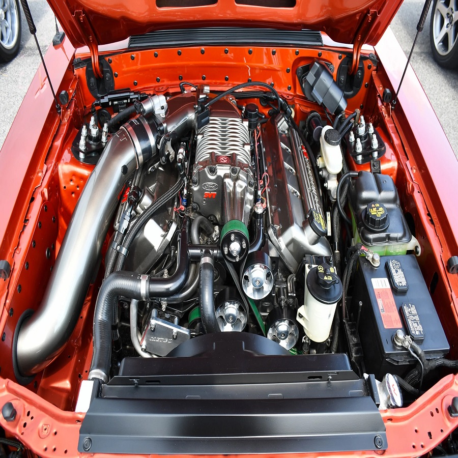 clean car engine bay